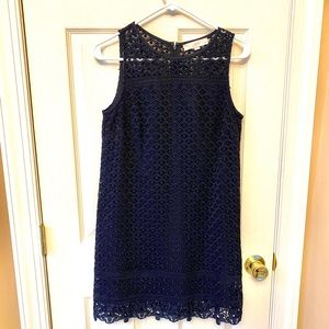 LOFT Navy Lace Dress